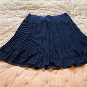 XL navy blue pleated skirt.